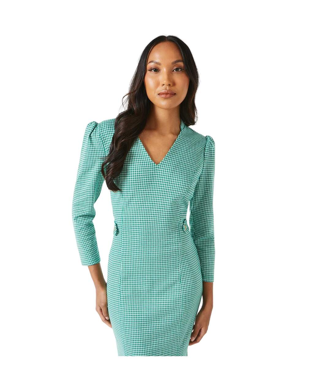 Robe mi-longue femme vert Principles