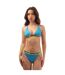 Ensemble Maillot De Bain 2 Pièces Style Logo Femme Bleu Off White-2
