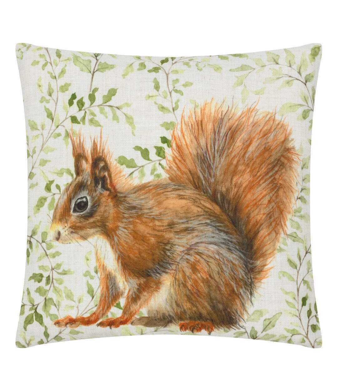 Shugborough traditional squirrel cushion cover 43cm x 43cm multicoloured Evans Lichfield