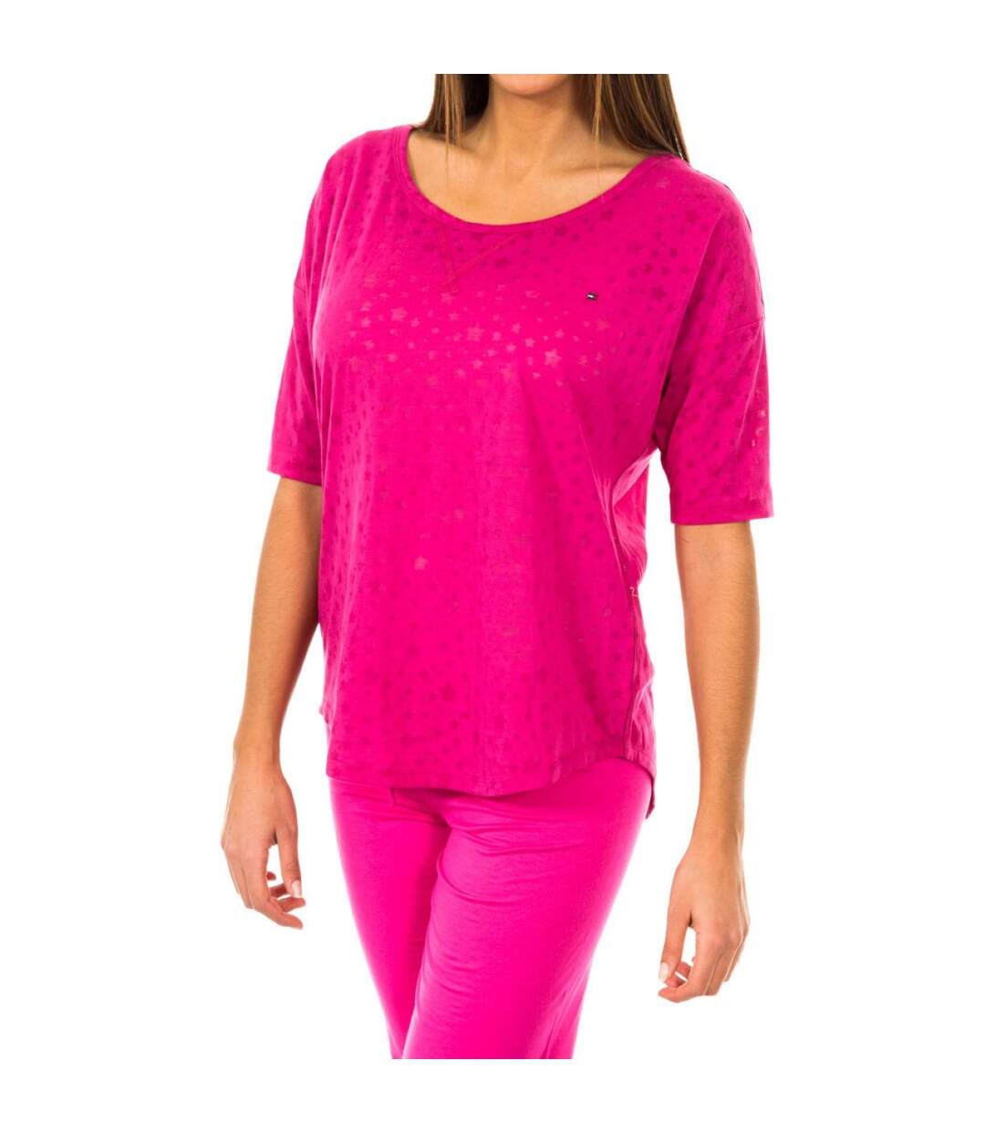 Women's 3/4 sleeve boat neck T-shirt 1487903527-1