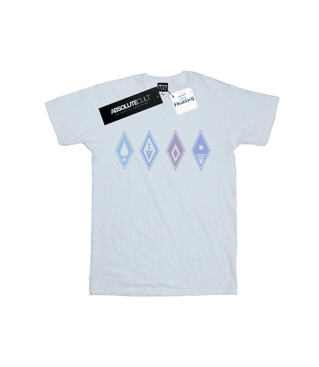 Disney - T-shirt FROZEN ELEMENTS SYMBOLS - Femme (Blanc) - UTBI24405-1