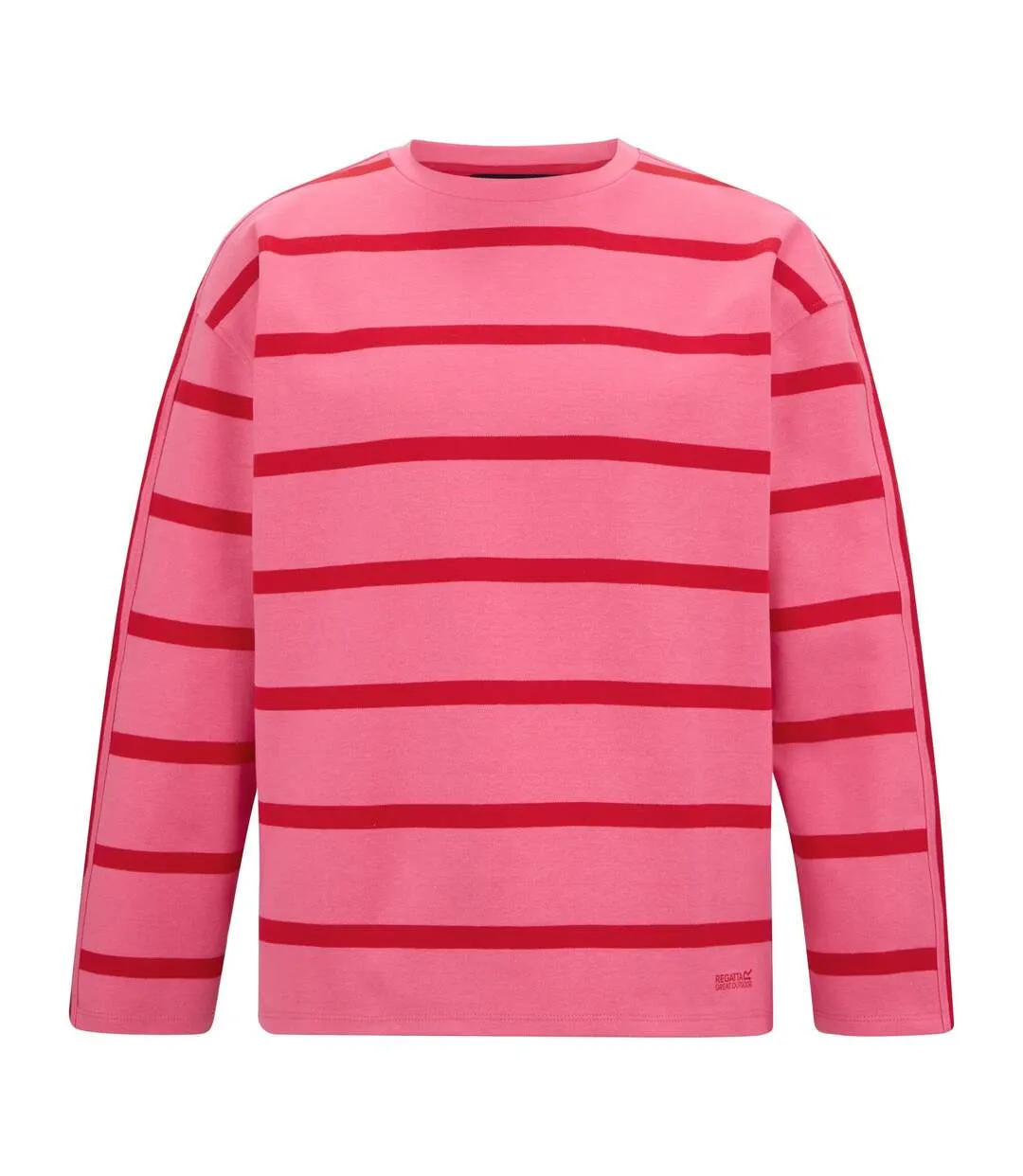 Sweat Motif/style À Rayures Avira Femme Rose Limonade Rouge Regatta-2