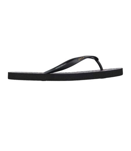 Tongs Femme Beige Noir Jack Wills