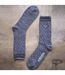 2 Paires Chaussettes Homme Coton Retro Tricoter-4
