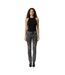 Womens/ladies Slandy Super Skinny Jeans Black Grey Diesel-4