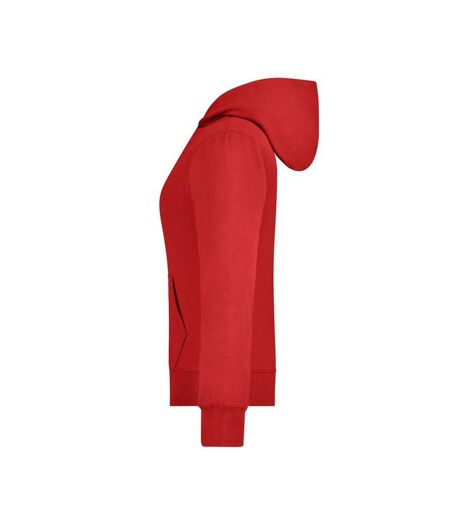 Veste À Capuche Femme Rouge James And Nicholson