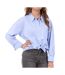 Chemise bleu à rayures femme vero moda diana-1