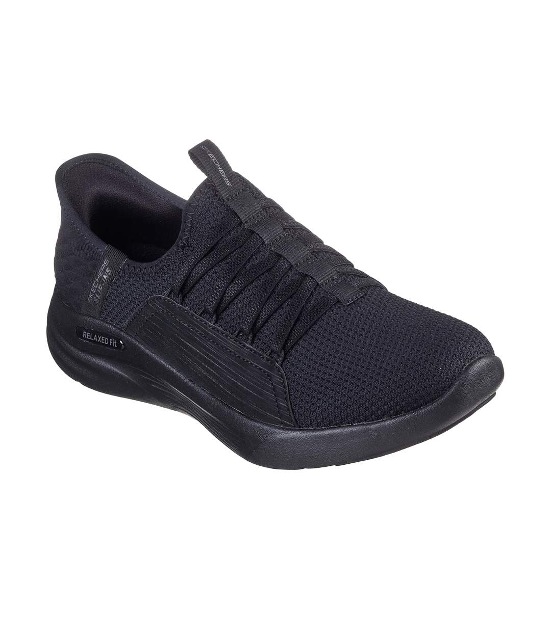 Womens/ladies Sport Ballet Chic Relaxed Fit Trainers Black Skechers-1