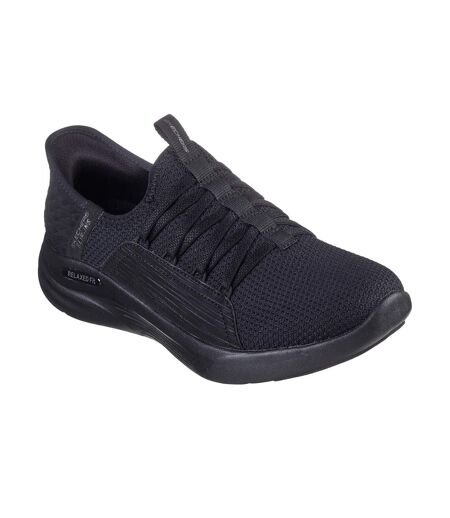 Womens/ladies Sport Ballet Chic Relaxed Fit Trainers Black Skechers