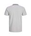 Mens Regular Short-sleeved Polo Shirt Light Grey Melange Marl Jack And Jones-2