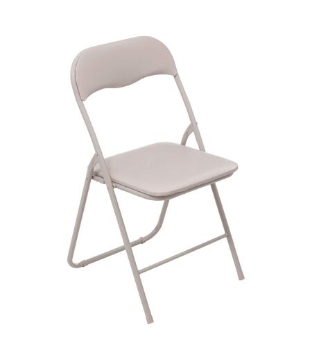 Chaise pliante en PVC - Beige