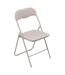 Chaise pliante en PVC - Beige-1