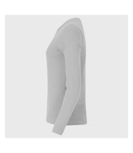 Clique Womens/Ladies Premium Fashion Long-Sleeved T-Shirt (White) - UTUB390