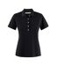 Womens/ladies Sunset Polo Shirt Black James Harvest-1