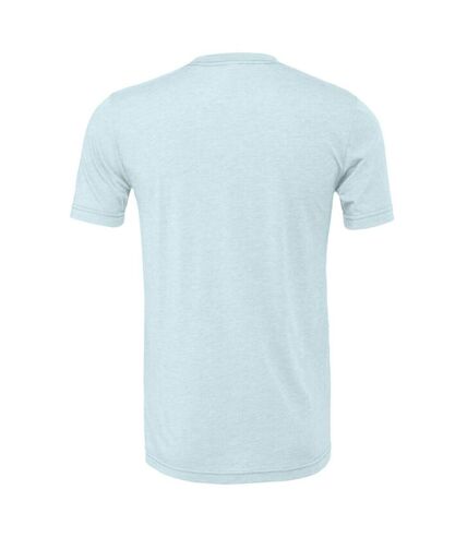 Adults unisex heather cvc t-shirt prism ice blue heather Bella + Canvas