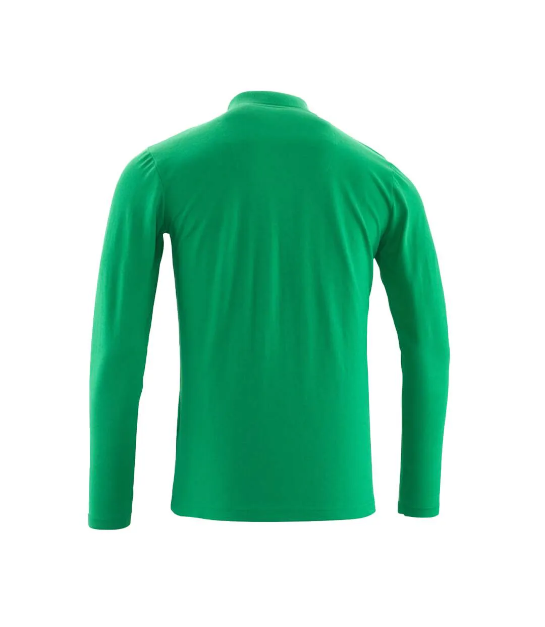 Mens Crossover Long-sleeved Polo Shirt Grass Green Mascot-2