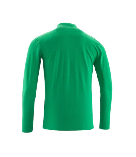 Mens Crossover Long-sleeved Polo Shirt Grass Green Mascot