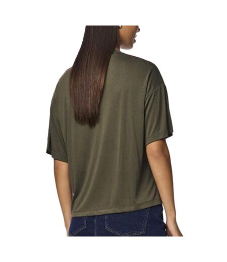 T-Shirt kaki femme pieces nora