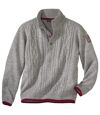 Men's Buttoned Shawl Neck Knitted Sweater  Atlas For Men