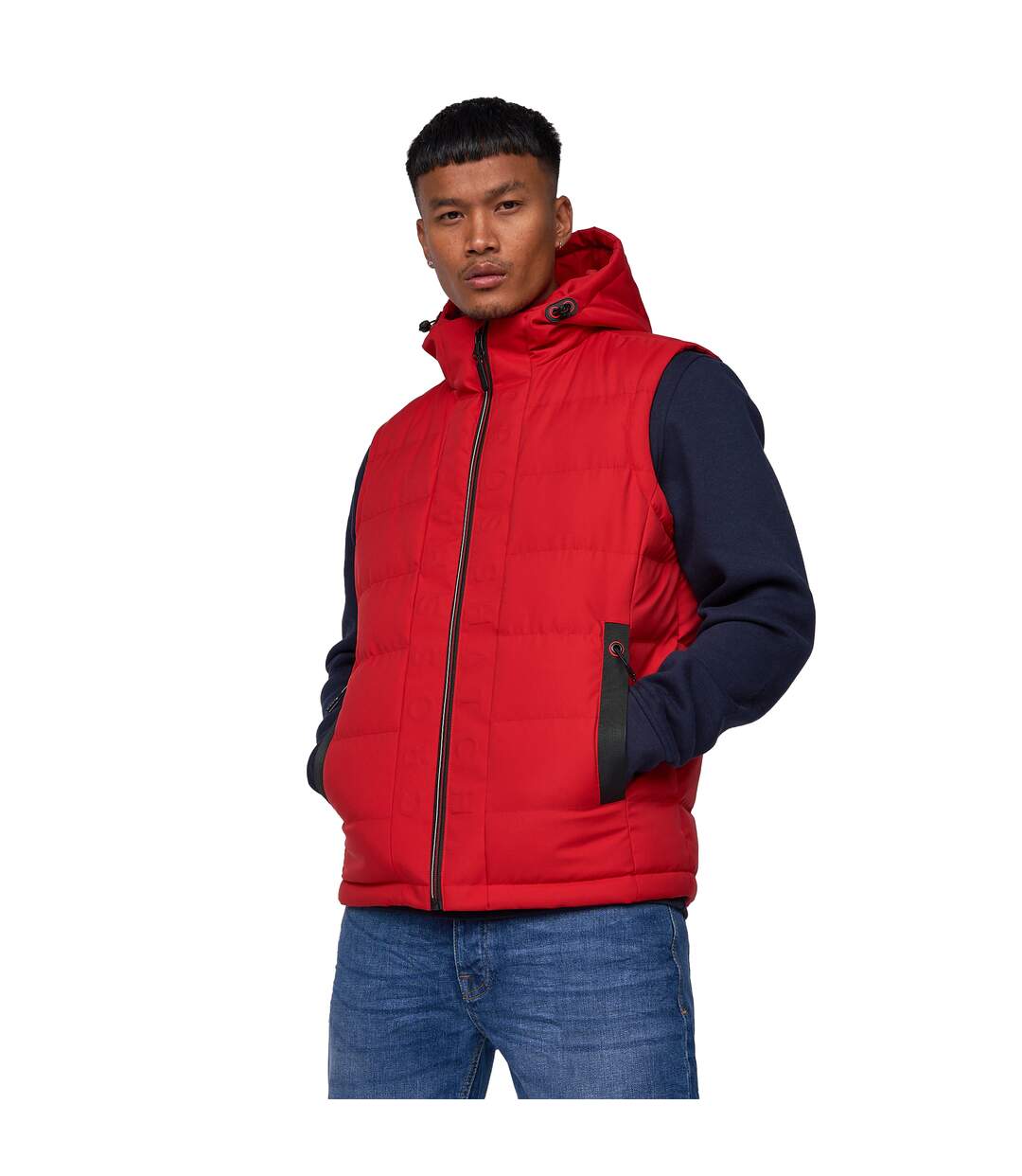 Men s Gilets Crosshatch Red 45.99