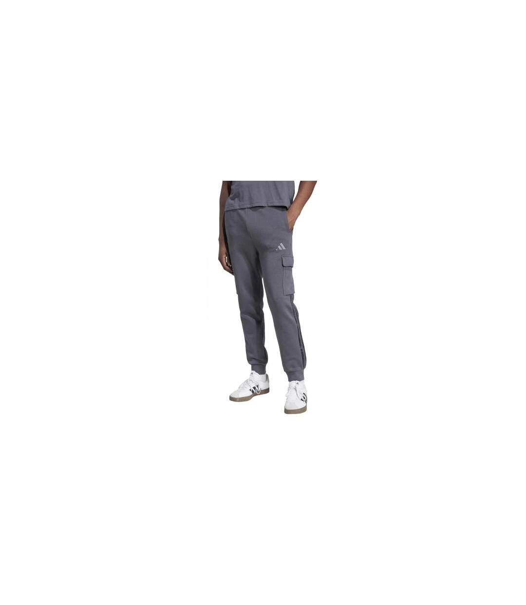 Mens Slim Joggers Grey Adidas-1