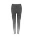 Womens/ladies fade seamless leggings dark grey/light grey marl Tombo