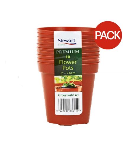 Stewart Plant Pot (Pack of 10) (Terracotta) (One Size) - UTST6794