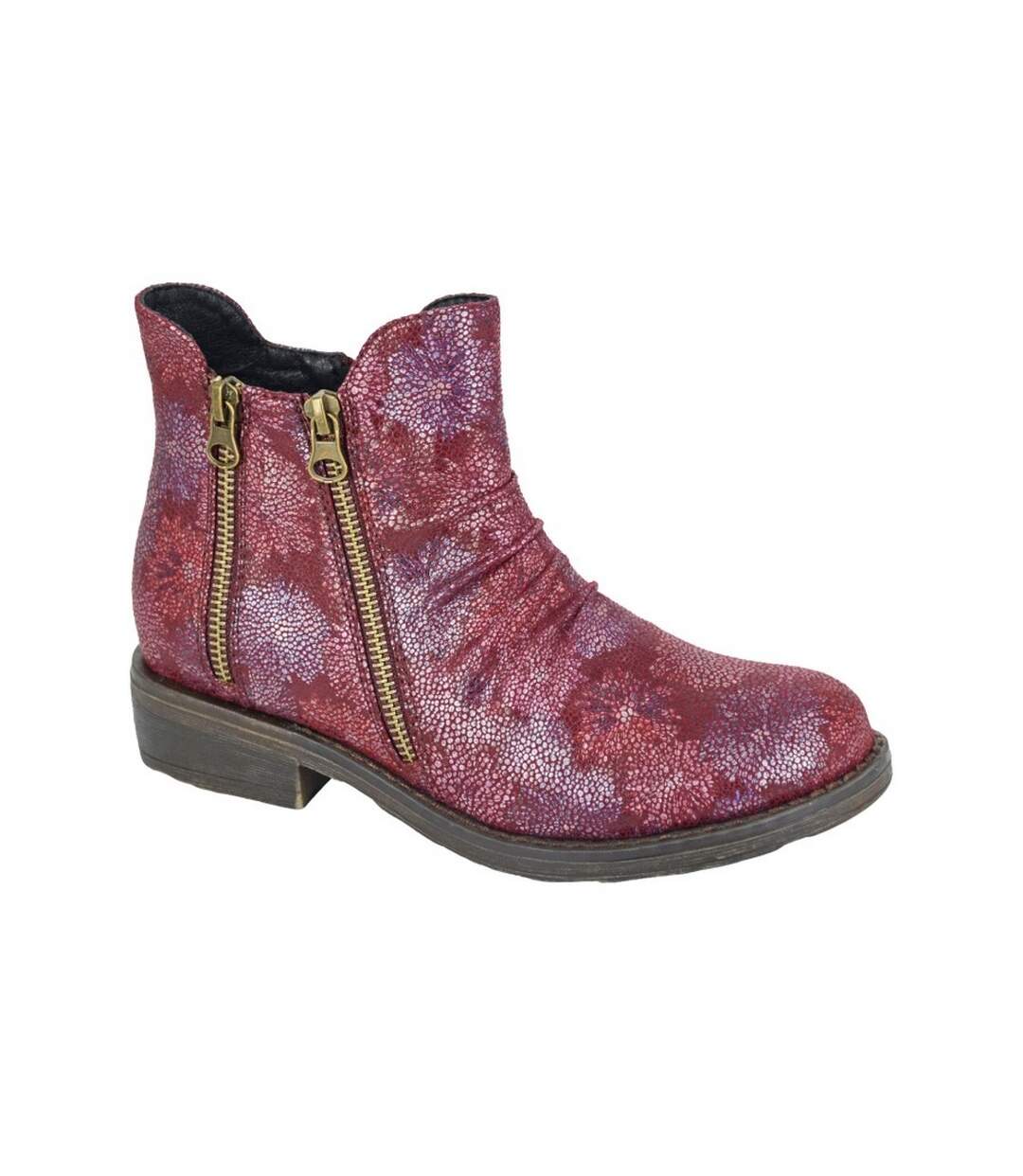 Bottines agatina femme bordeaux Cipriata-1