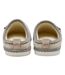 Ladies Felt Look Mule Slippers Grey Oatmeal Warm Plush UK 3-8-2