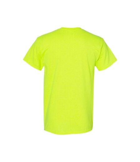 Mens Heavy Cotton T-shirt Safety Green Gildan