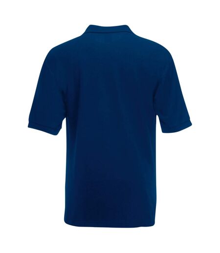 Fruit Of The Loom Mens 65/35 Pique Short Sleeve Polo Shirt (Navy)