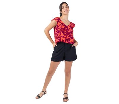 Top léger en viscose CHLOE motif fleur Coton Du Monde