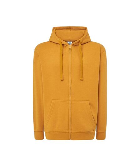 Veste À Capuche Motif/style Uni Adulte Moutarde JHK