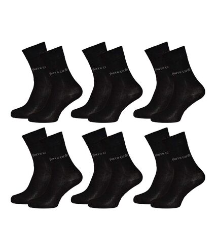 Chaussettes Homme Pierre Cardin Pack de 6 Paires Noires