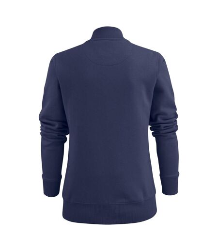 Womens/ladies Javelin Sweat Jacket Navy Printer
