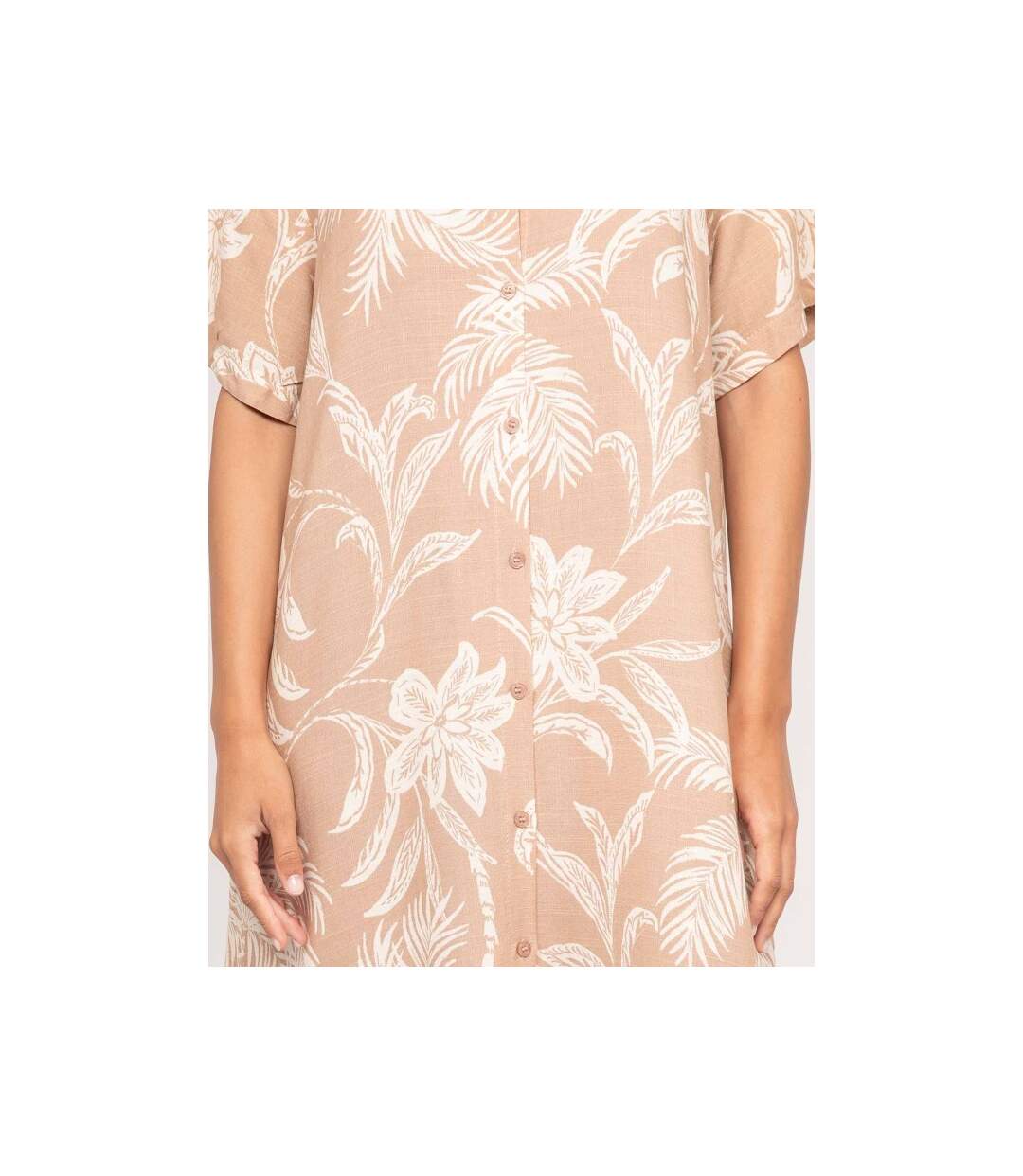 Robe chemise longue motifs ILIAGO - Dona X Lisa-3