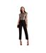 Womens/ladies Jjesca Metallic Top Charcoal Ted Baker-1