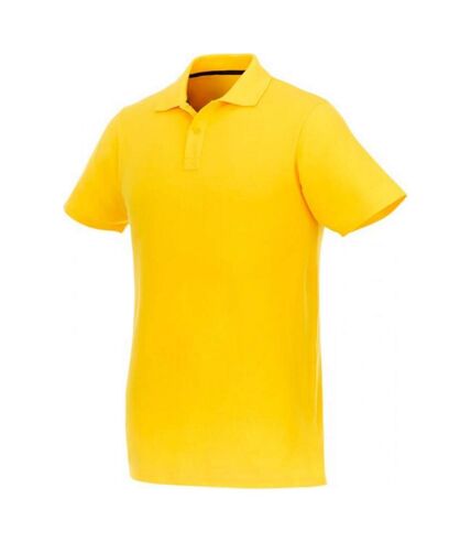 Elevate Mens Helios Short Sleeve Polo Shirt (Yellow)