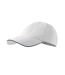 Casquette De Baseball Motif/style 6 Panneaux Blanc Malfini-3