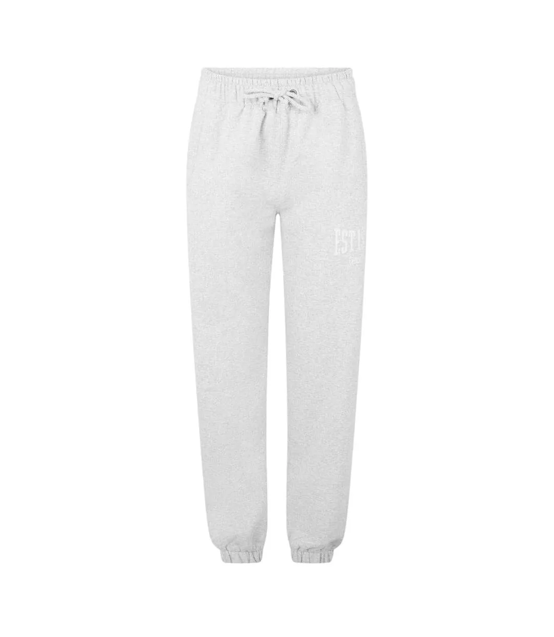 Pantalon De Jogging Motif/style Logo Est Femme Gris Chiné Everlast-2