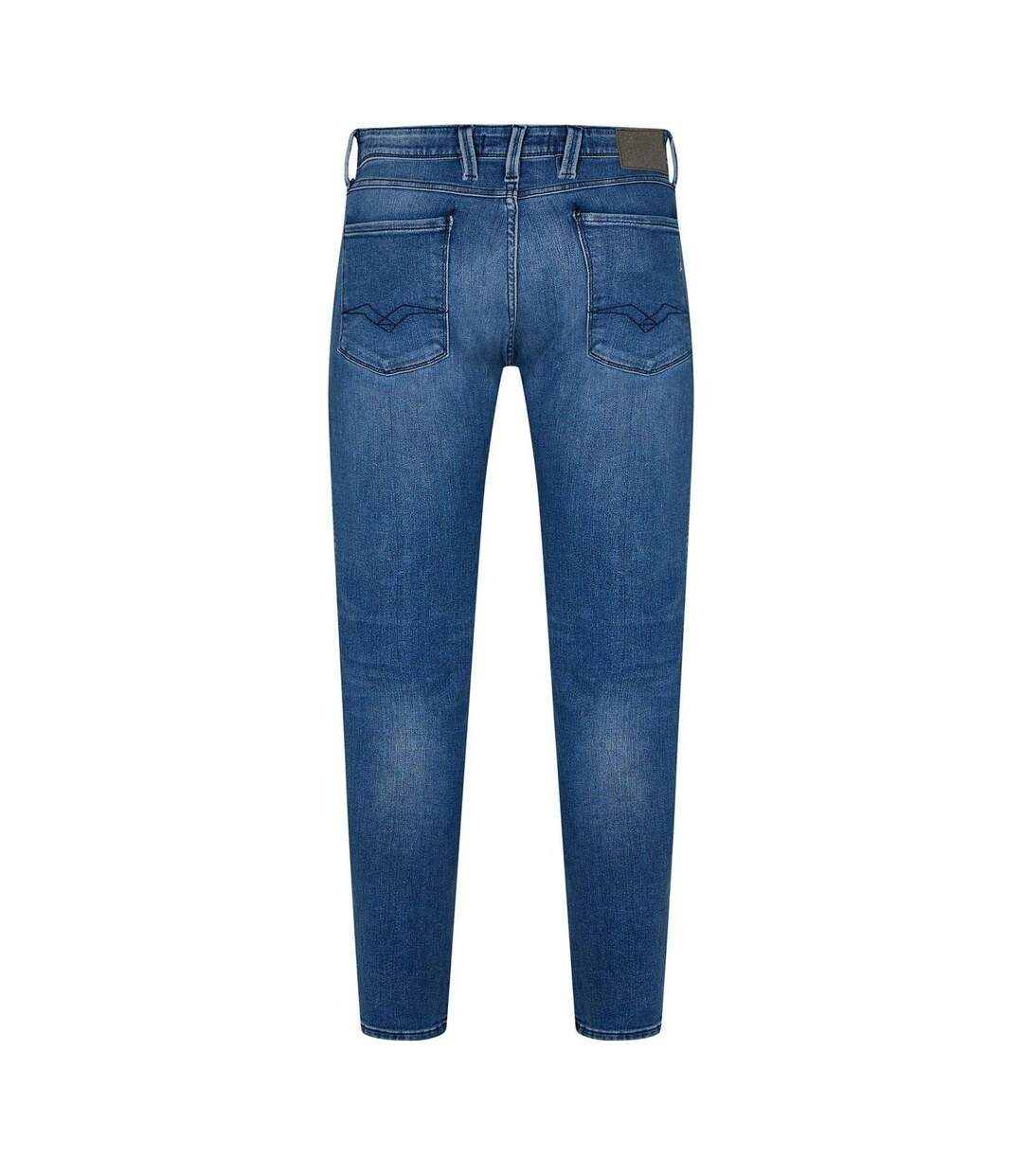 Mens Anbass Cotton Blend Slim Jeans Medium Blue Replay-2