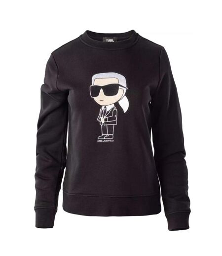 Sweat Motif/style Appliqué Femme Noir Karl Lagerfeld