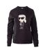 Sweat Motif/style Appliqué Femme Noir Karl Lagerfeld-1