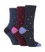 Gentle Grip - 6 Paires Chaussettes Femme Coton Douces Sans Élastique-3