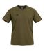 T-shirt homme uni col rond regular en coton avec logo brodé 618290 Umbro-1