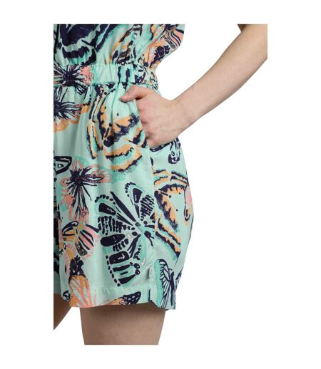 Womens/ladies mare printed playsuit seafoam Weird Fish