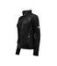 Womens/ladies Upaline Fleece Hoodie Black Geographical Norway-3