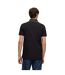 Mens Logo Ribbed Polo Shirt Black Hugo-4