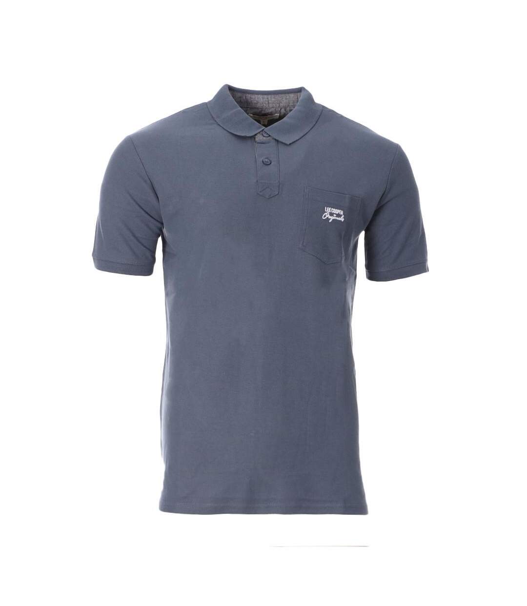 Polo Bleu foncé Homme Lee Cooper Opan - S-1