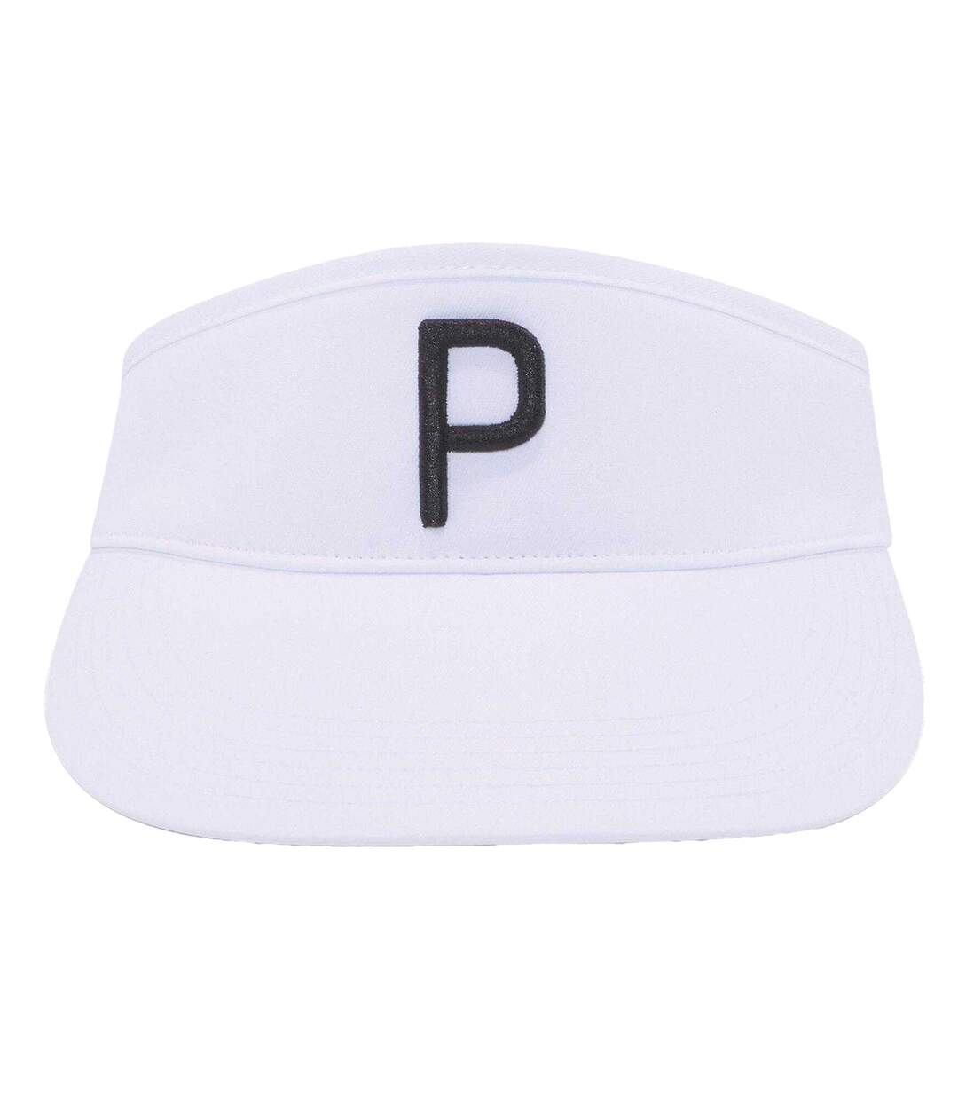 Embroidered Logo Golf Visor White Black Puma-4